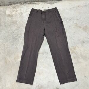 Cabelas Casuals Mens Work Pants‎ Carpenter Brown Cotton Size W36 L32